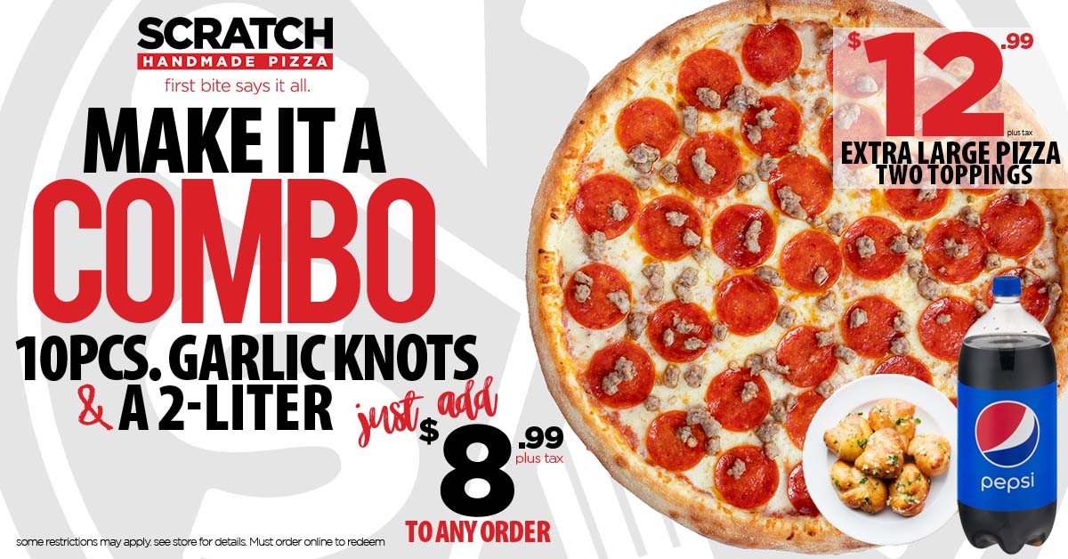 07312025 FB 12.99 two topping plus make a combo daily hot deal 12.99 xl two topping