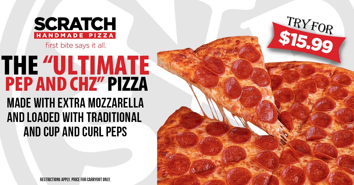 The ultimate pep and chz pizza from scratch