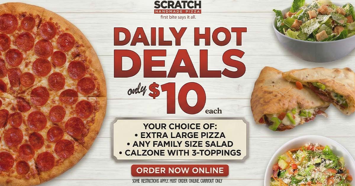 03122026 fb $10 deals updated $10 menu from scratch pizza