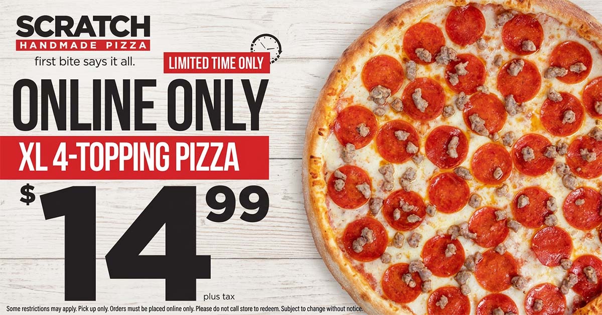 04182026 fb 4 topping solo today only light gray hot deals from scratch pizza
